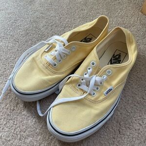 Vans Yellow Canvas Sneakers